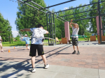 Спортивный досуг «Вместе весело играть» 0